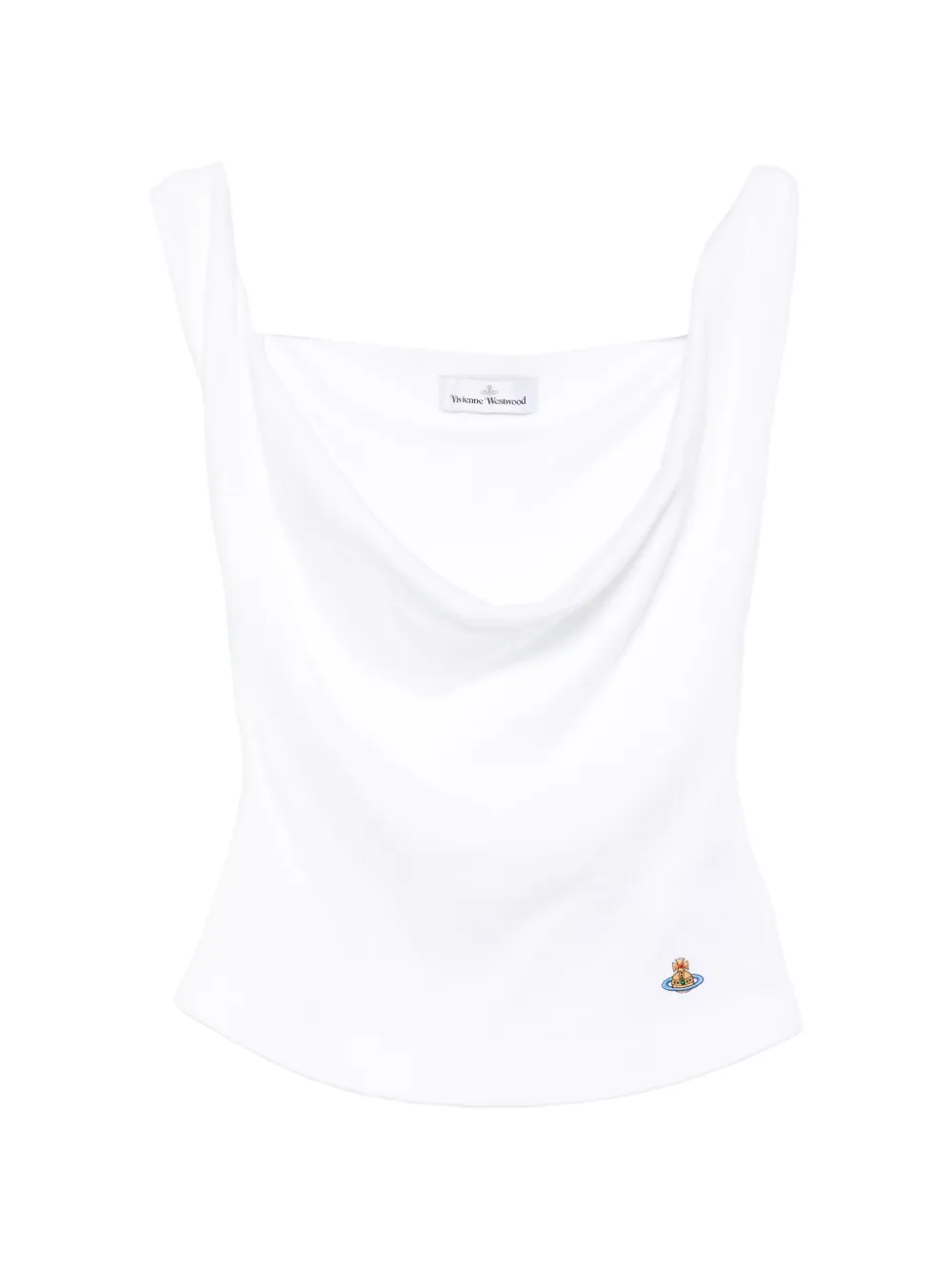 Vivienne Westwood square neck top - Bianco