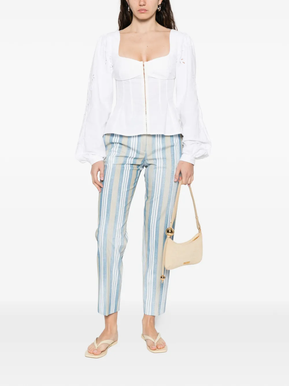 Ermanno Scervino striped trousers - Blauw