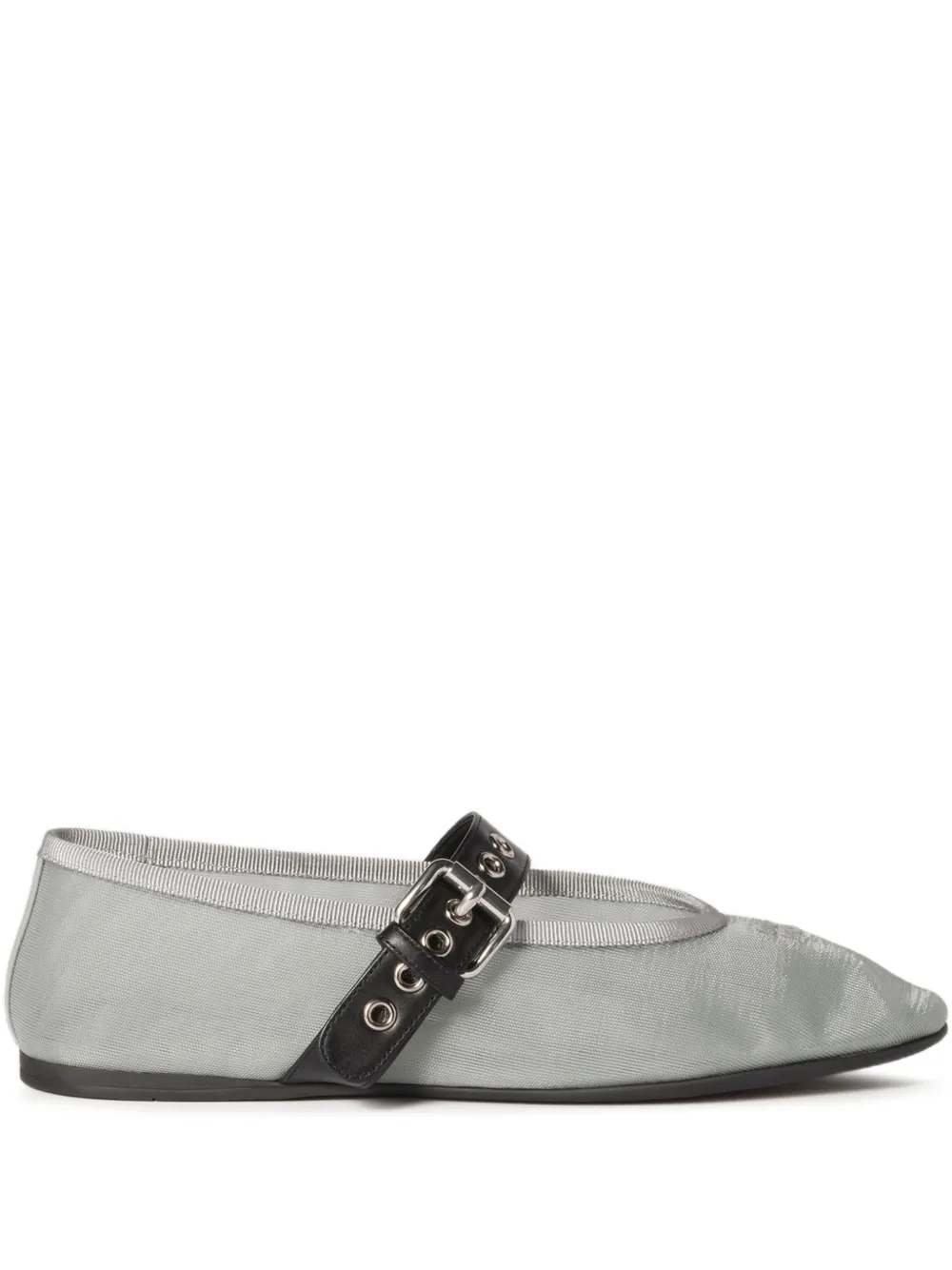Miu Miu Mesh fabric ballerinas - Grigio