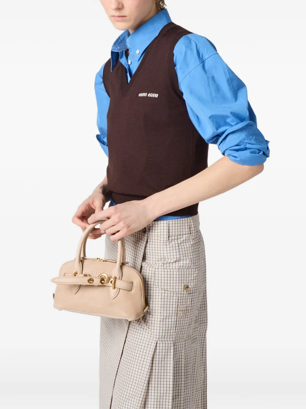 Miu Aventure mini-shopper Beige