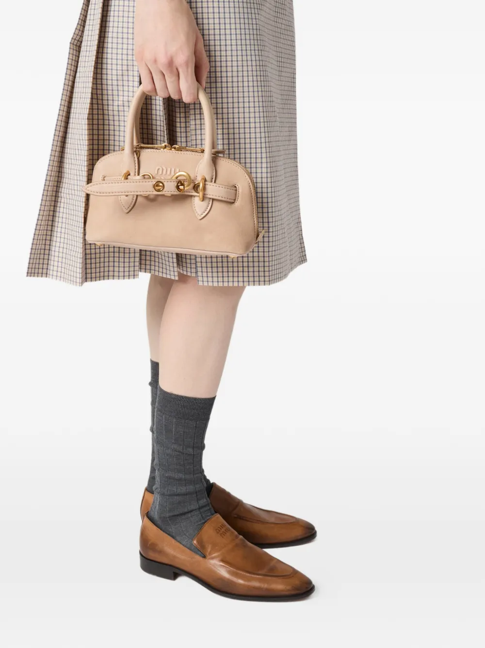 Miu Aventure mini-shopper Beige