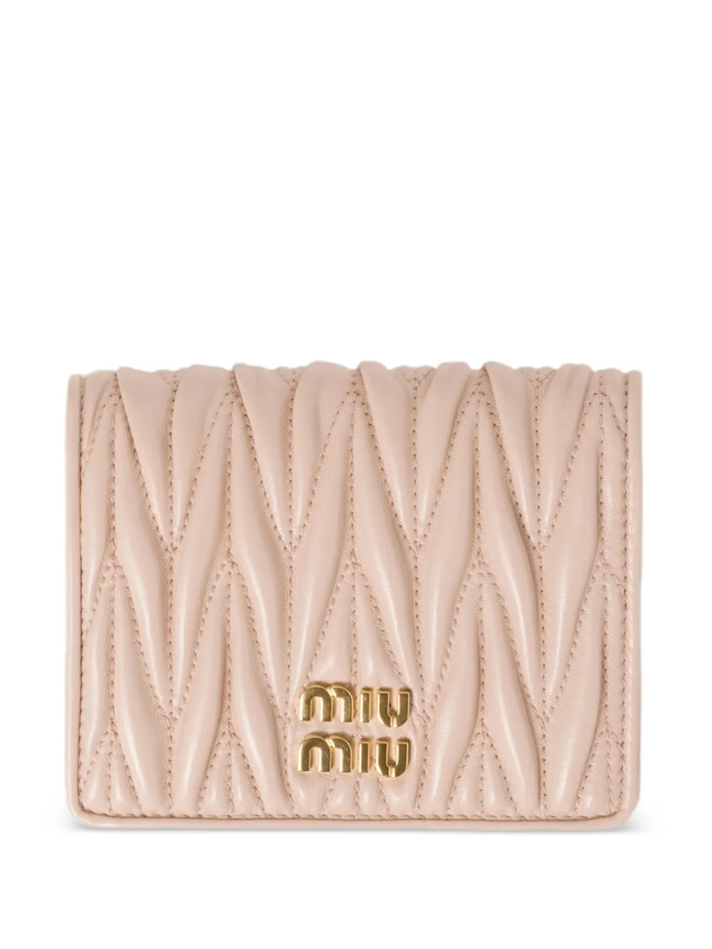 Miu Miu Portafoglio matelassé piccolo - Rosa