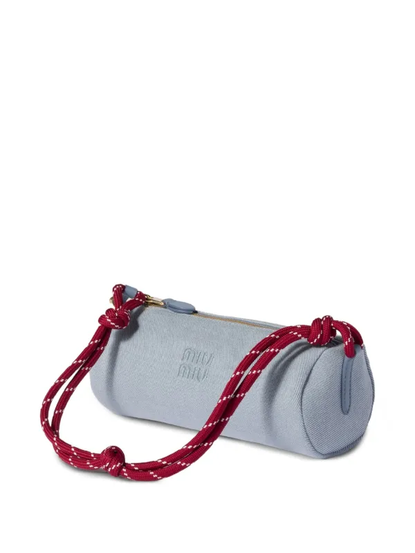 Miu Miu ギャバジン ショルダーバッグ | グレー | FARFETCH JP