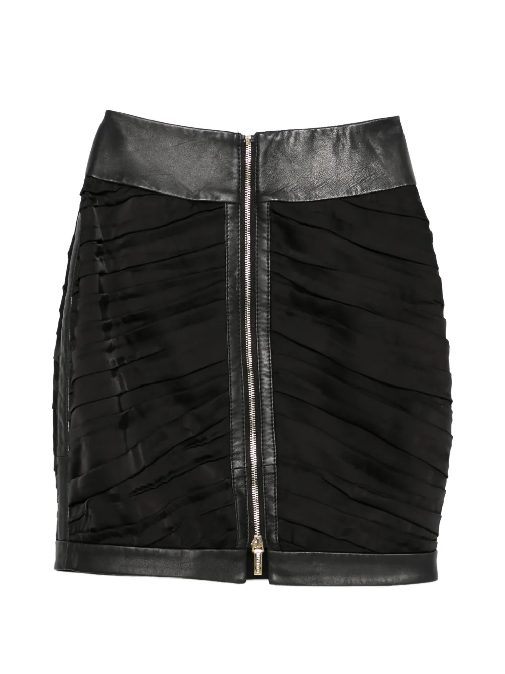 MITILIANE COUTURE Minigonna in pelle - Nero