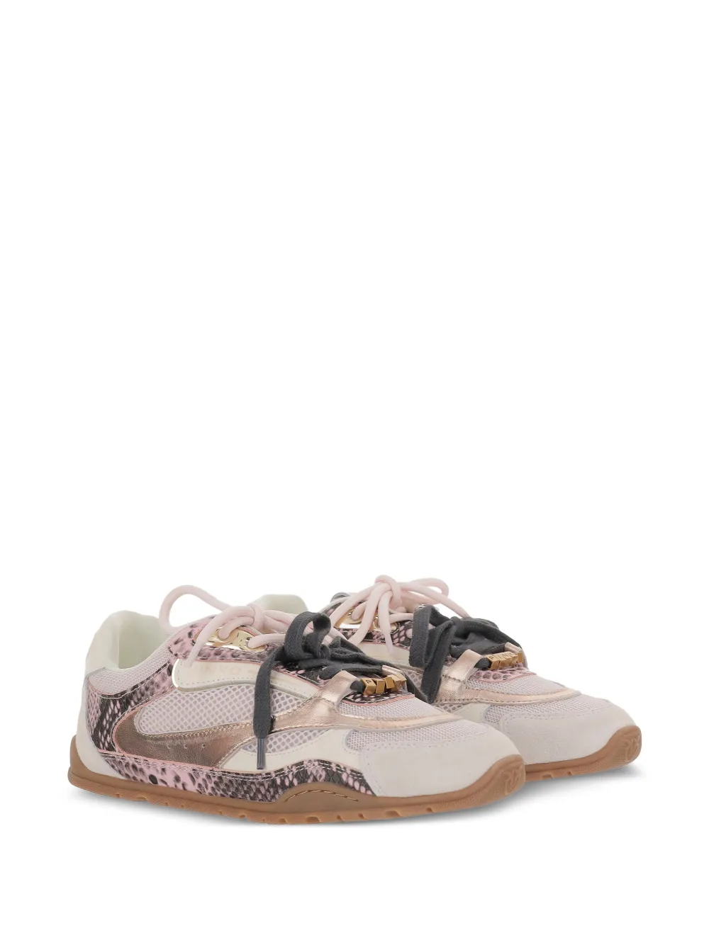 PINKO panelled sneakers - Roze