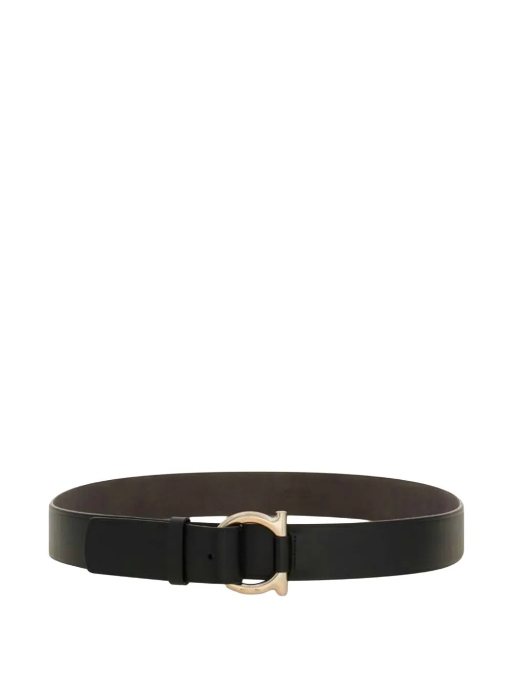 Ferragamo logo-buckle leather belt - Nero