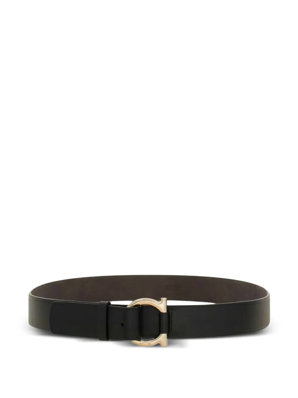 Ferragamo logo-buckle leather belt - Nero