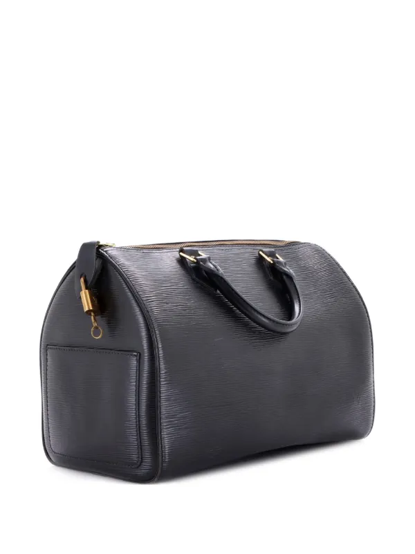 Louis Vuitton エピレザー ブラック ハンドバッグ Louis Vuitton Pre-Owned スピーディ ハンドバッグ エピレザー 30