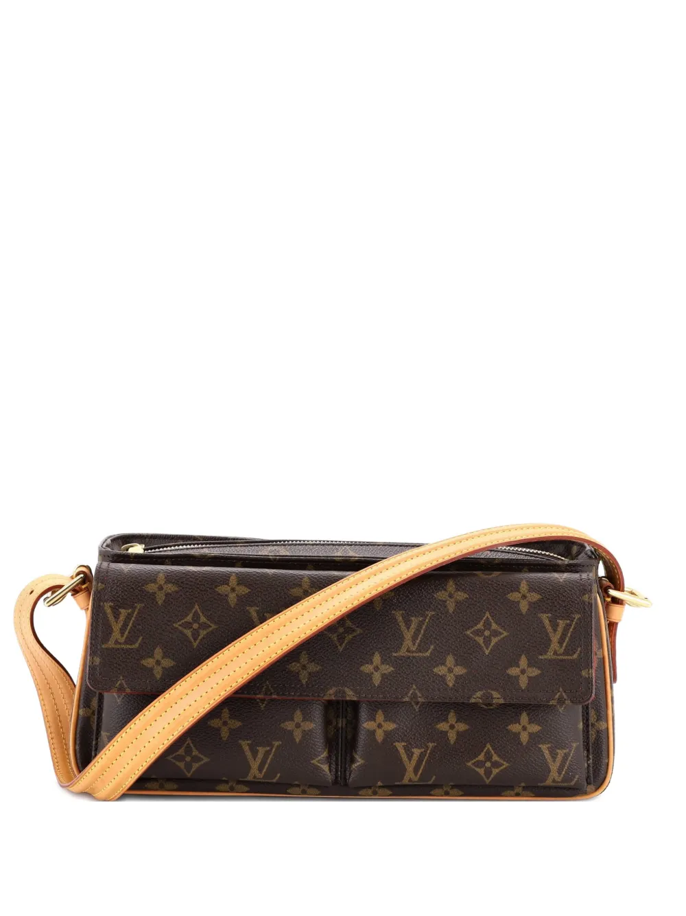 Louis Vuitton Pre-Owned Viva Cite Handbag Monogram Canvas MM shoulder bag - Brown
