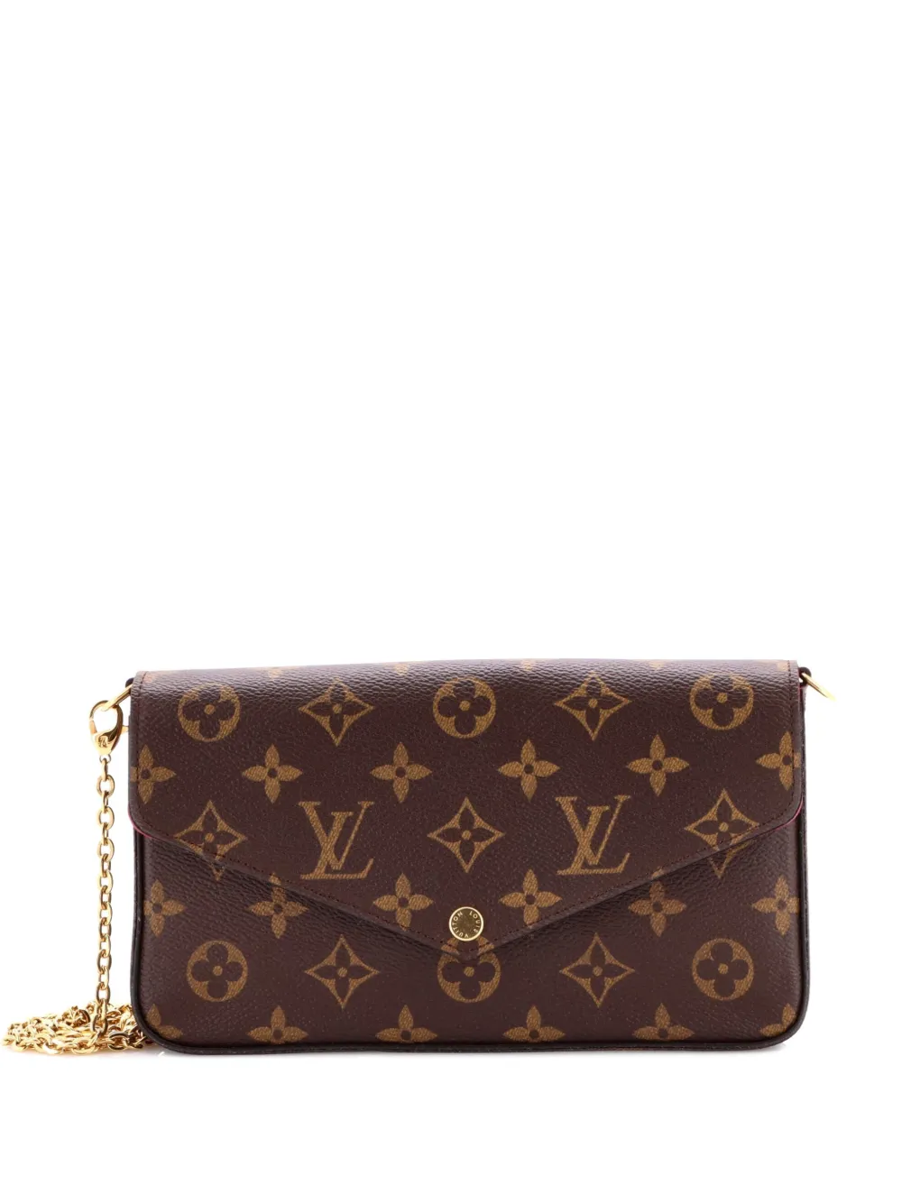 Louis Vuitton Pre-Owned Felicie Pochette Monogram Canvas crossbody bag - Marrone