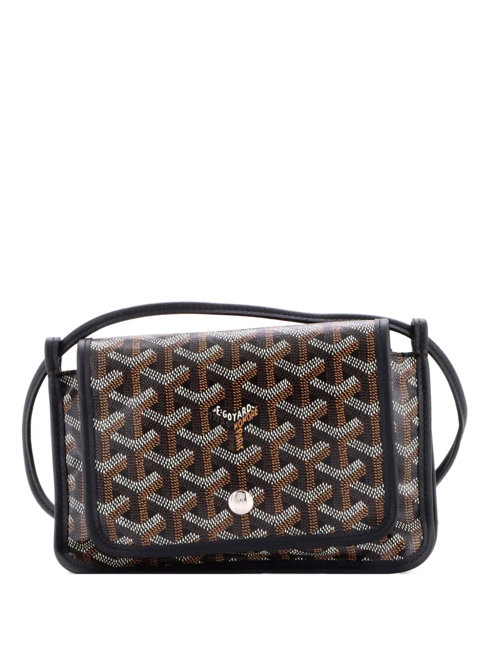 Goyard Pre-Owned Plumet Clutch Wallet Coated Canvas crossbody bag - Nero