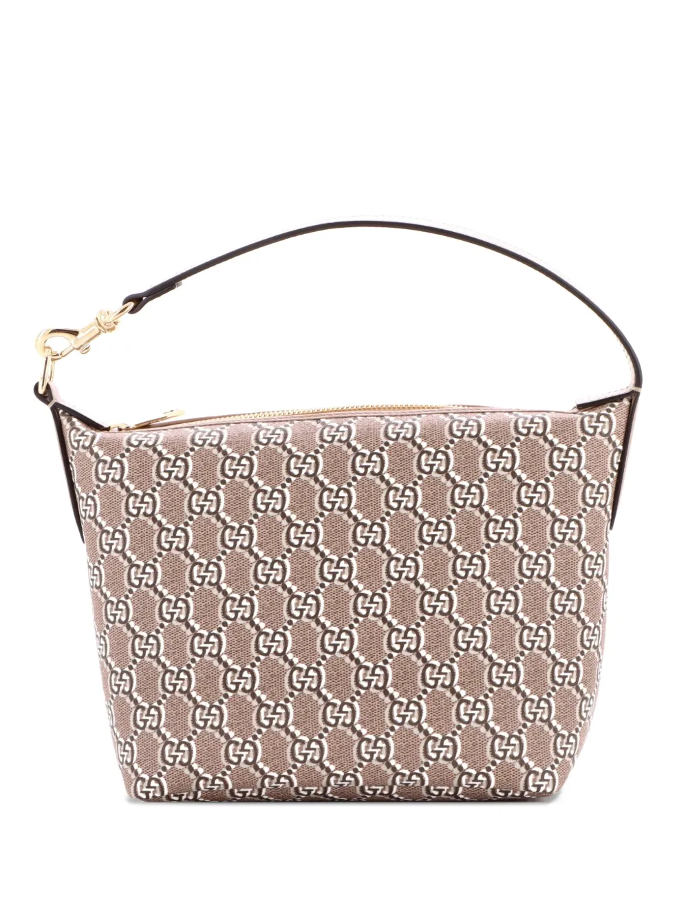 Gucci Pre-Owned Ophidia Zip Shoulder Bag GG Shadow Coated Canvas Super Mini hobo bag - Marrone