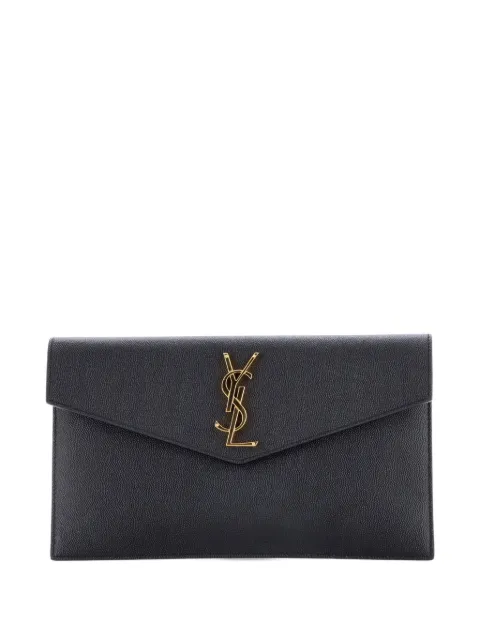 Saint Laurent Pre-Owned Uptown Pouch Leather clutch bag