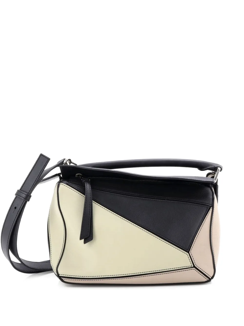 Loewe Pre-Owned Puzzle Bag Leather Small satchel - Black