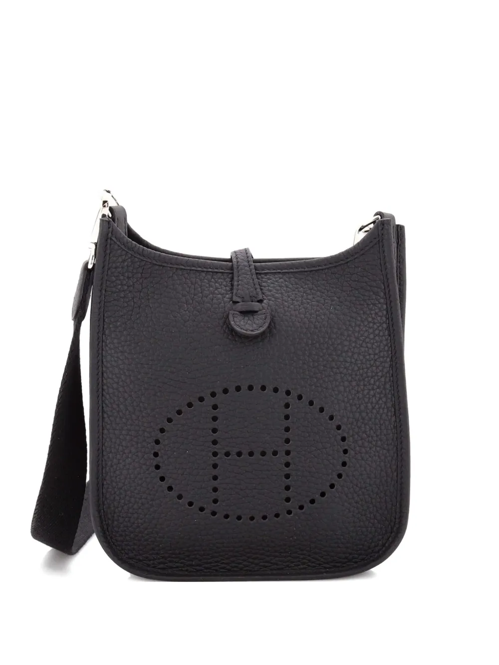 Hermès Pre-Owned Evelyne Bag Gen III Clemence TPM crossbody bag - Nero