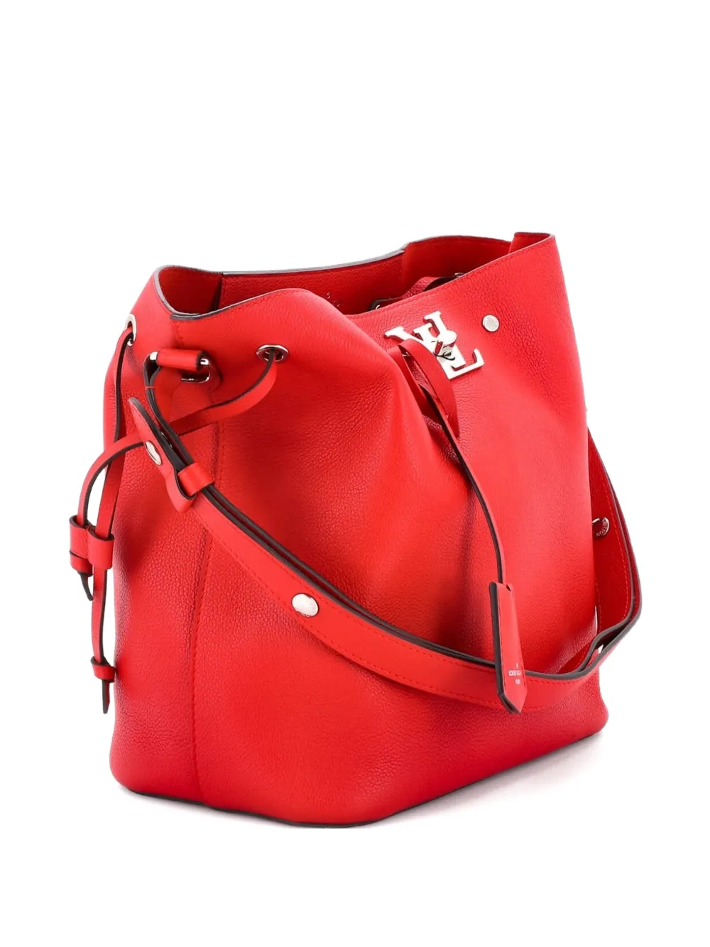 Louis Vuitton Pre-Owned Lockme Leather bucket bag - Rosso