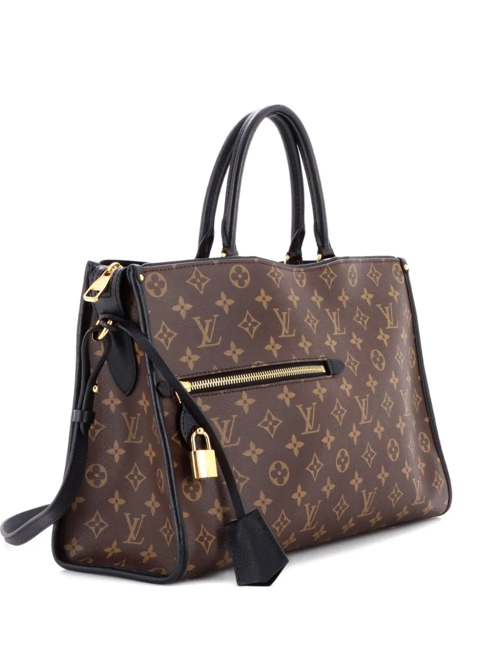 Louis Vuitton Pre-Owned Popincourt NM Handbag Monogram Canvas with Leather MM satchel - Marrone