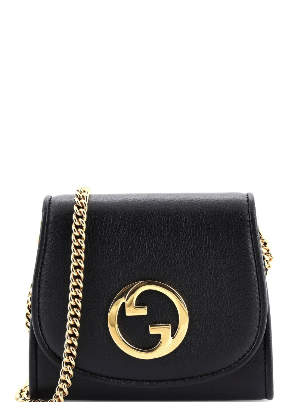 Gucci Pre-Owned Blondie NM Wallet on Chain Leather Medium crossbody bag - Nero