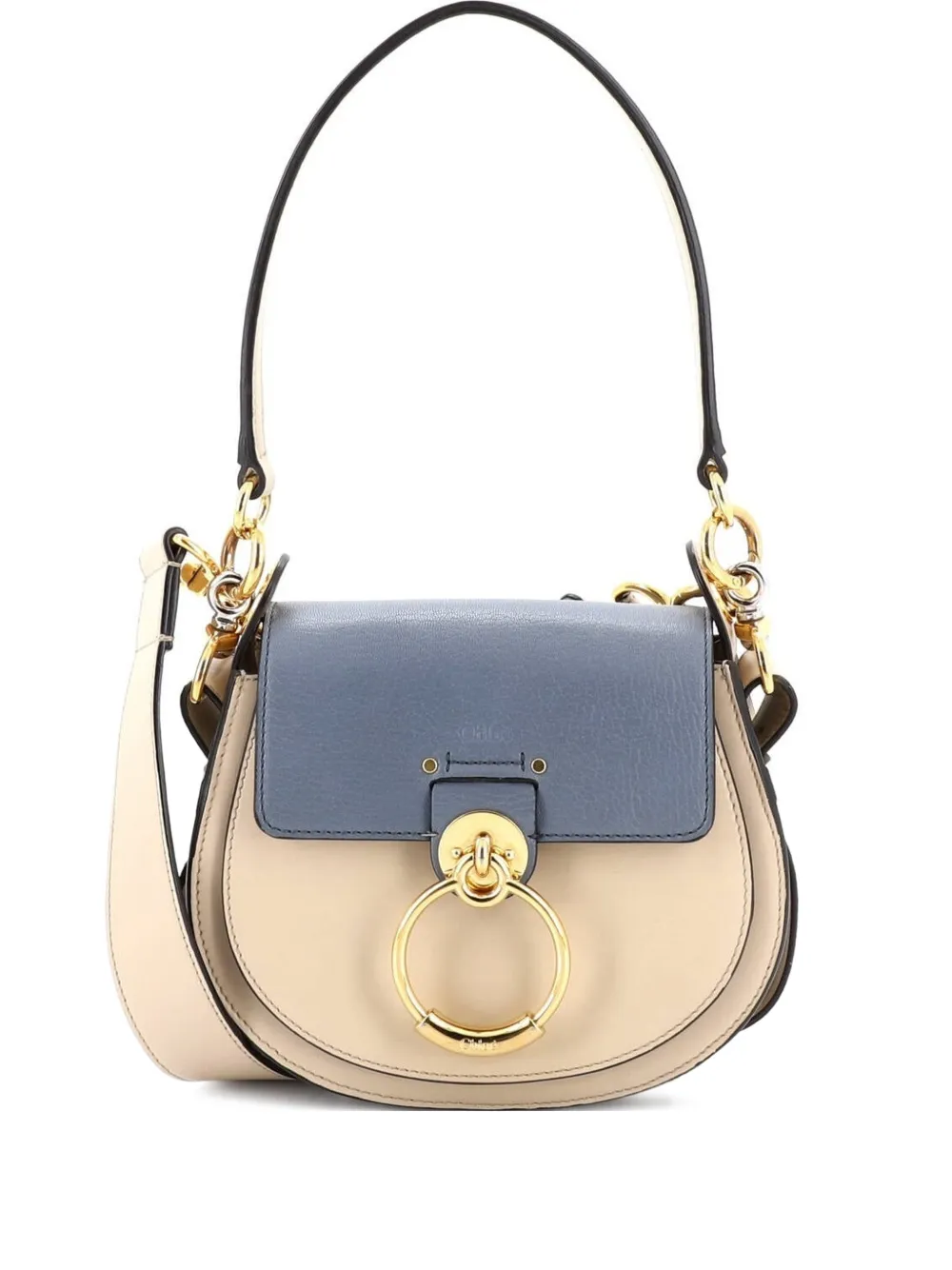 Chloé Pre-Owned Tess Bag Leather Small shoulder bag - Blau