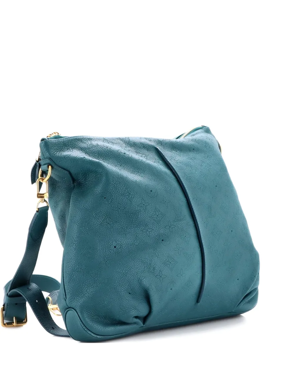 Louis Vuitton Pre-Owned Selene Handbag Mahina Leather MM hobo bag - Green