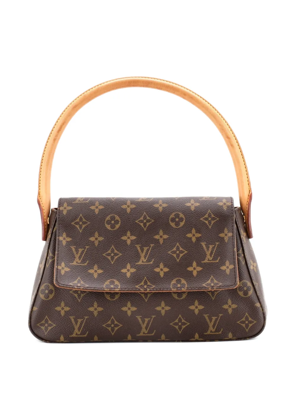 Louis Vuitton Pre-Owned Looping Handbag Monogram Canvas Mini satchel - Marrone
