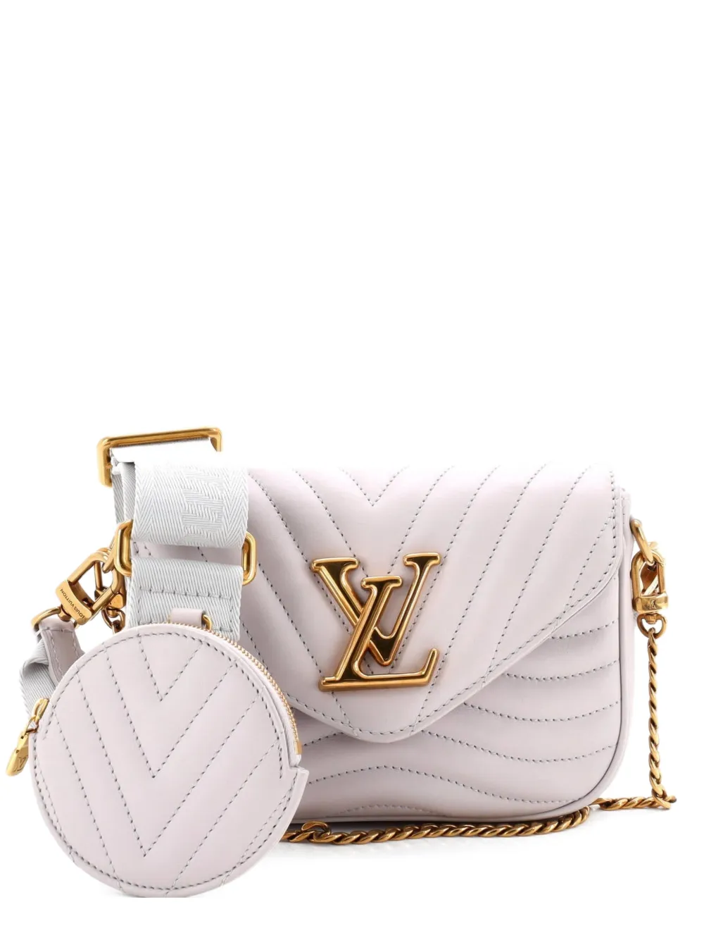 Louis Vuitton Pre-Owned New Wave Multi Pochette Quilted Leather crossbody bag - Grau