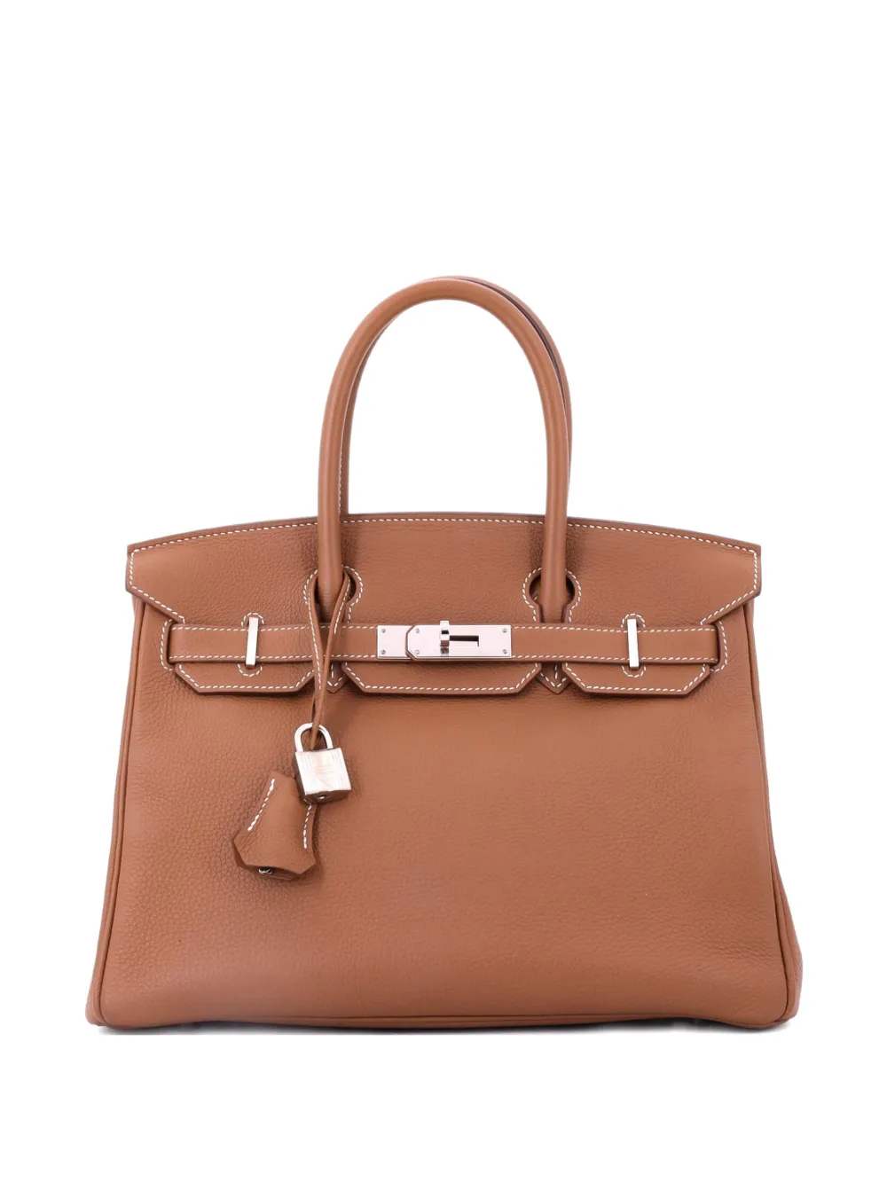 Hermès Pre-Owned Birkin Handbag Brown Togo with Palladium Hardware 30 tote bag - Braun