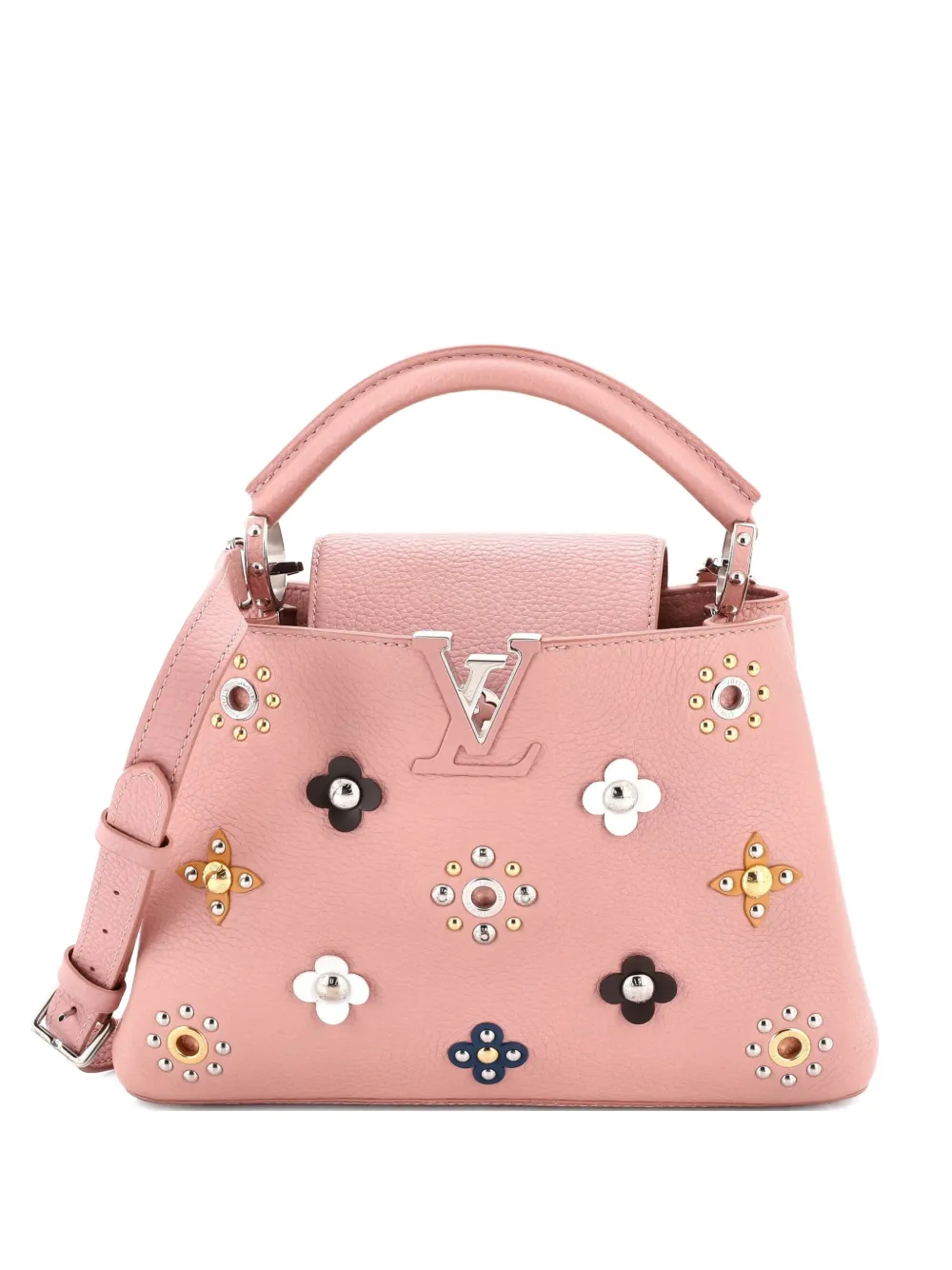 Louis Vuitton Pre-Owned Capucines Bag Leather with Embellished Detail BB shoulder bag - Rosa