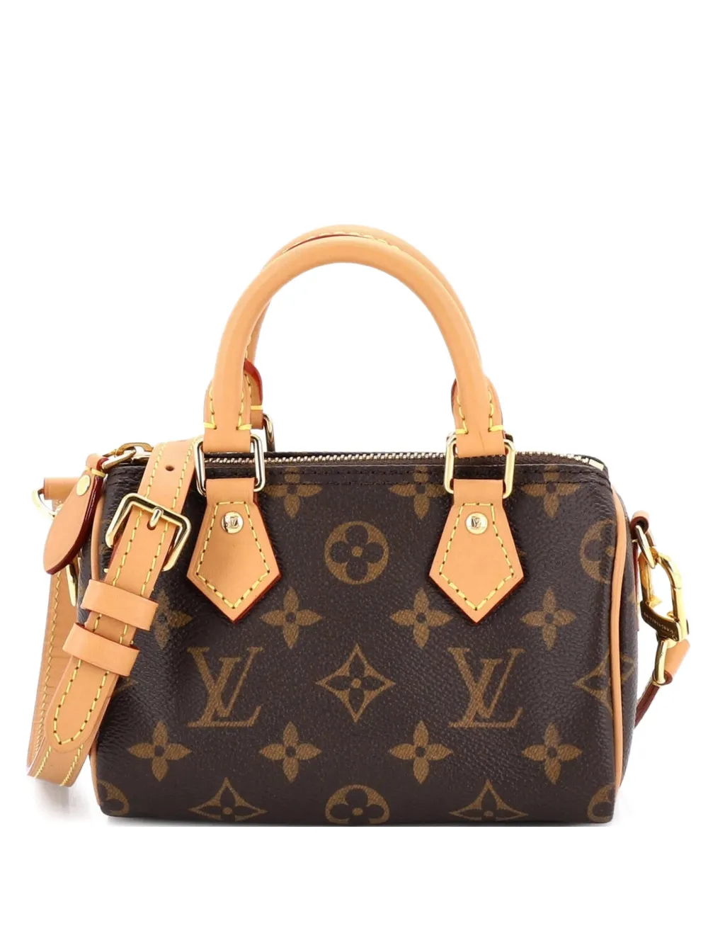 Louis Vuitton Pre-Owned Speedy Bandouliere NM Bag Monogram Canvas Nano crossbody bag - Marrone