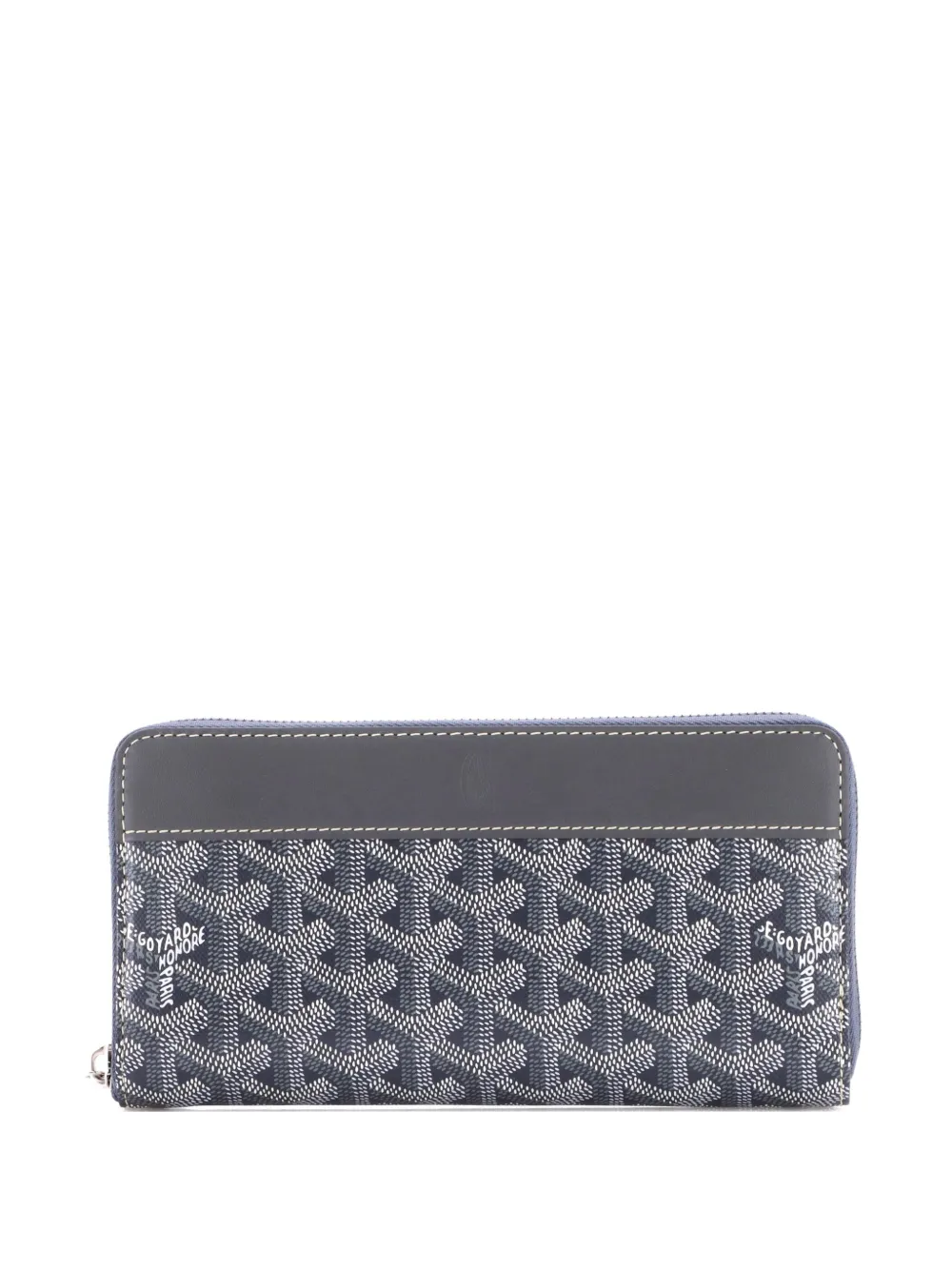 Goyard Pre-Owned Matignon Zip Wallet Coated Canvas with Leather small wallets - Grigio