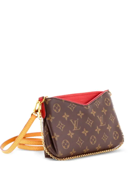 Louis Vuitton Pre-Owned Pallas Monogram Canvas with Leather clutch bag