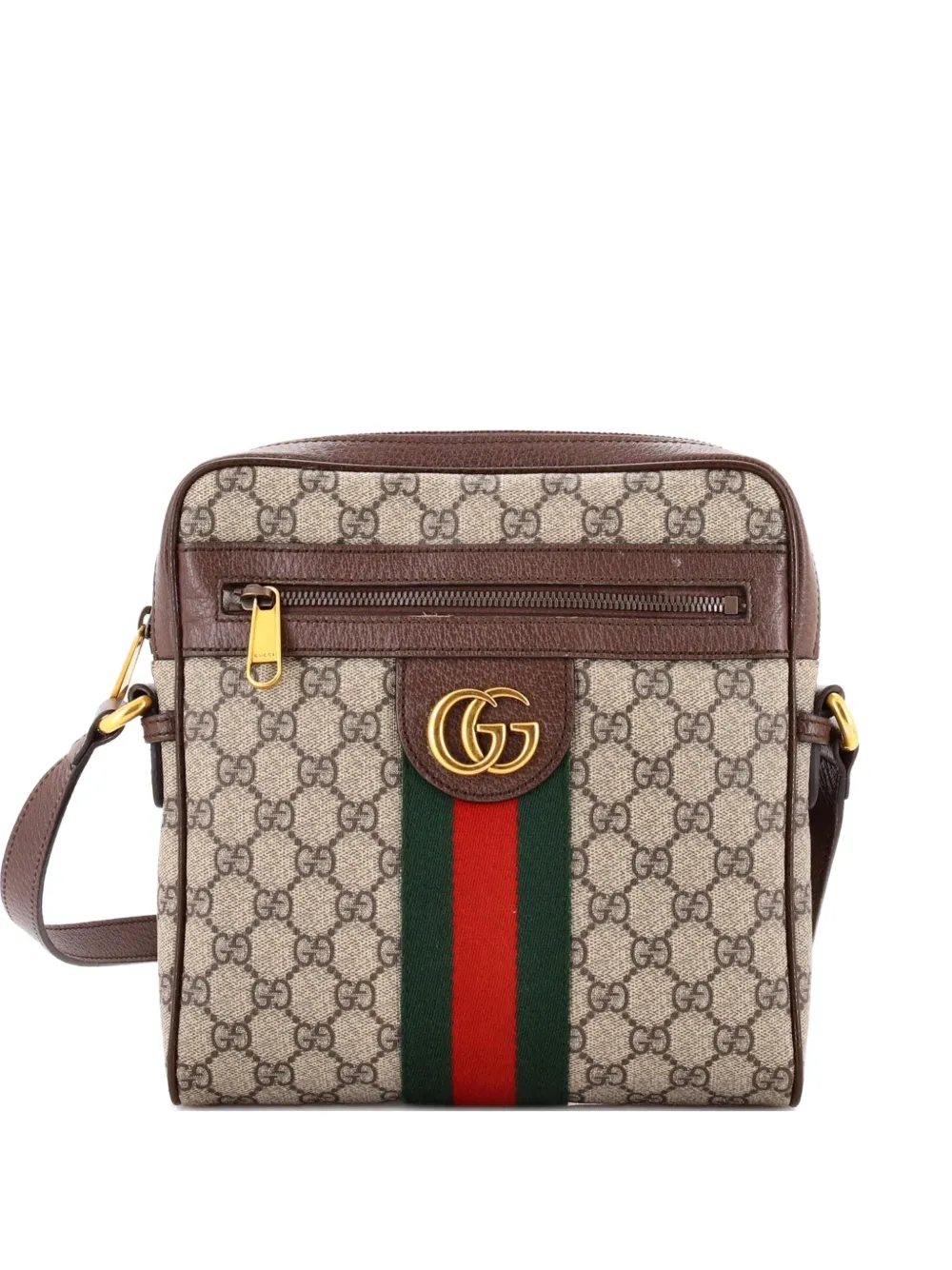 Gucci Pre-Owned Ophidia Messenger Bag GG Coated Canvas Medium crossbody bag - Marrone