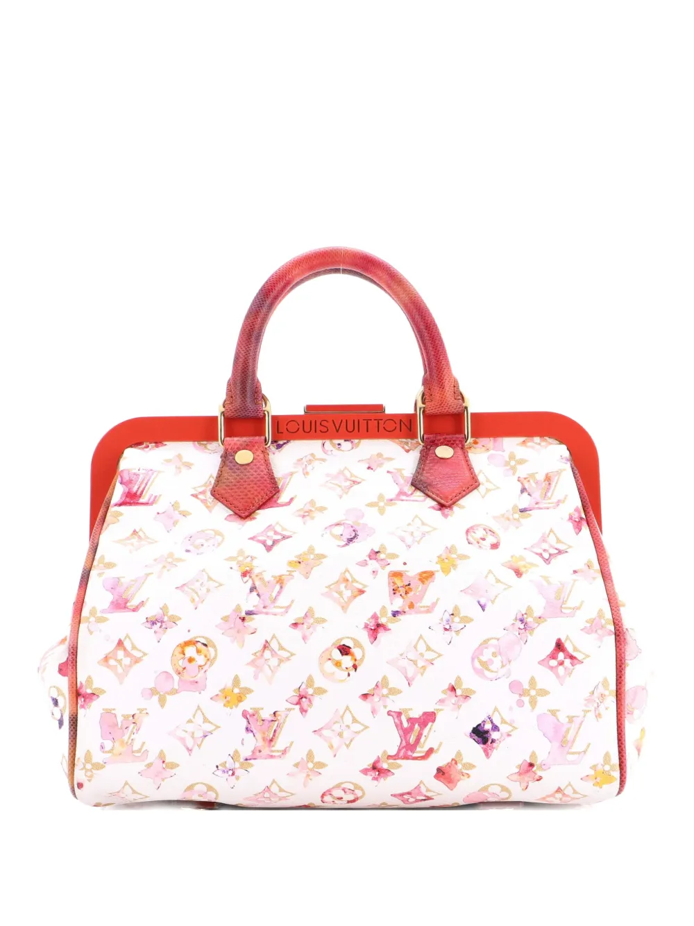Louis Vuitton Pre-Owned Frame Speedy Bag Monogram Watercolor Aquarelle 30 satchel - Multicolore