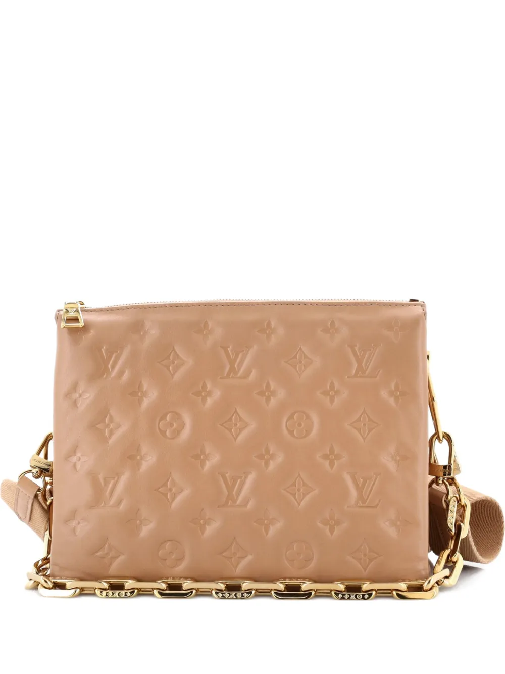 Louis Vuitton Pre-Owned Coussin Bag Monogram Embossed Lambskin PM crossbody bag - Toni neutri