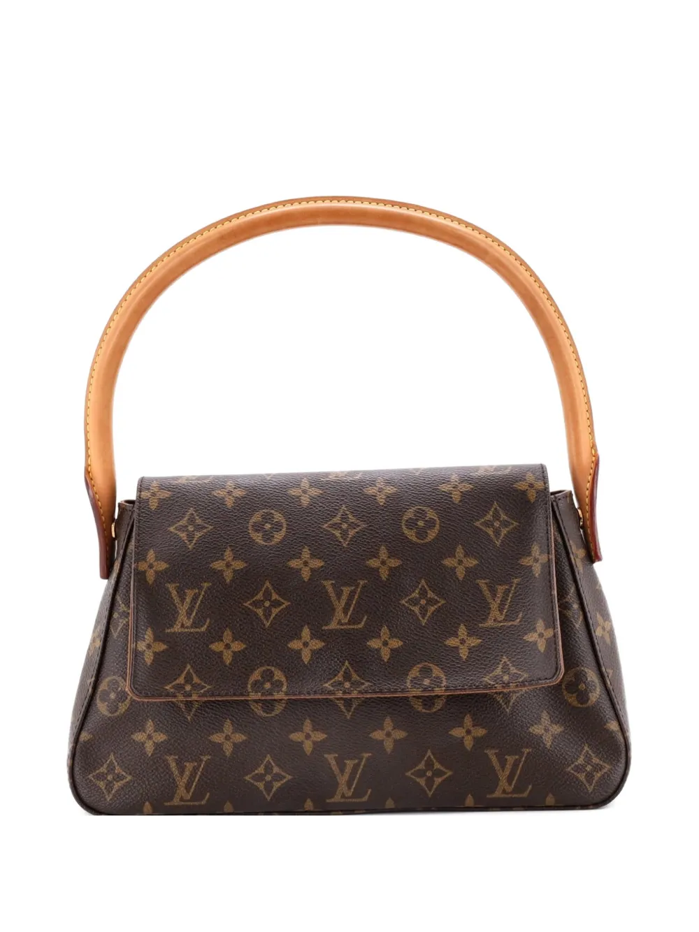 Louis Vuitton Pre-Owned Looping Handbag Monogram Canvas Mini satchel - Marrone