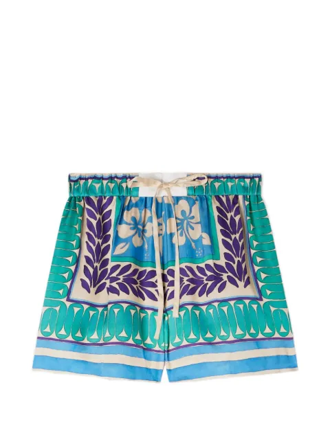 SANDRO floral cord short shorts