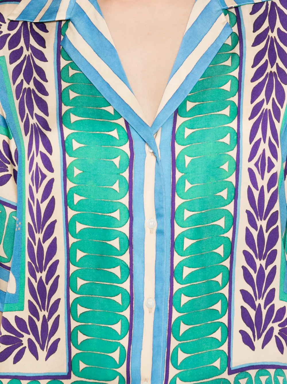 SANDRO Overhemd met grafische print Groen