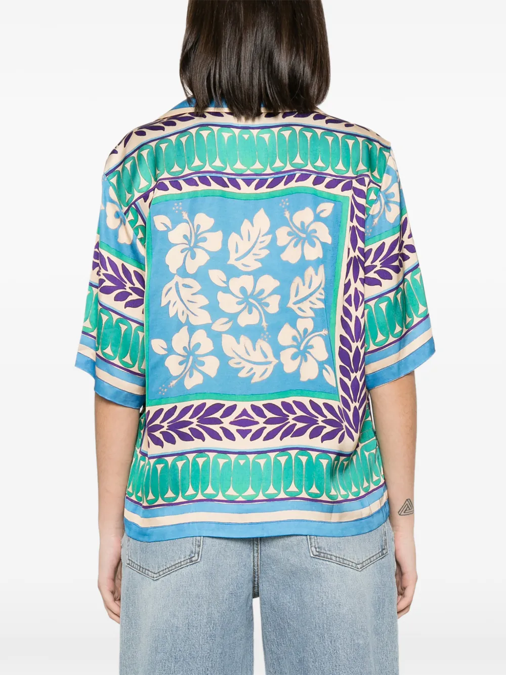 SANDRO Overhemd met grafische print Groen