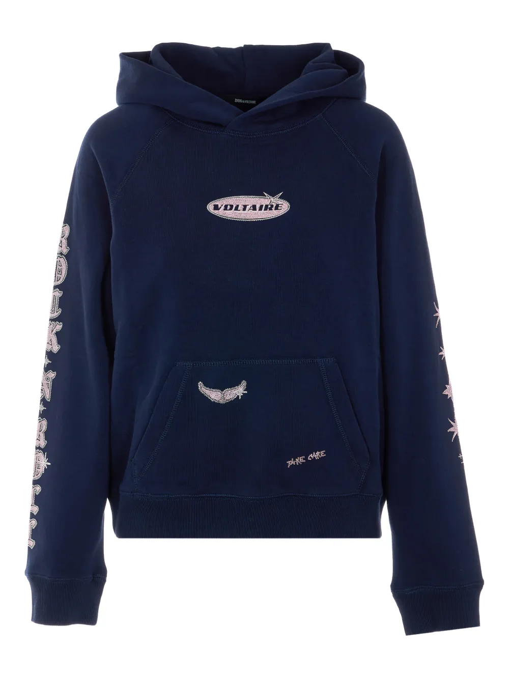 Zadig&Voltaire logo-lettering hoodie - Blu