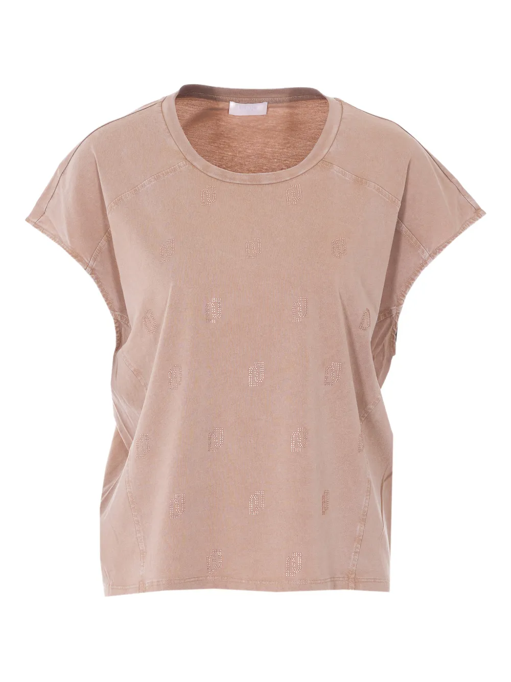 LIU JO strass-details T-shirt - Rosa