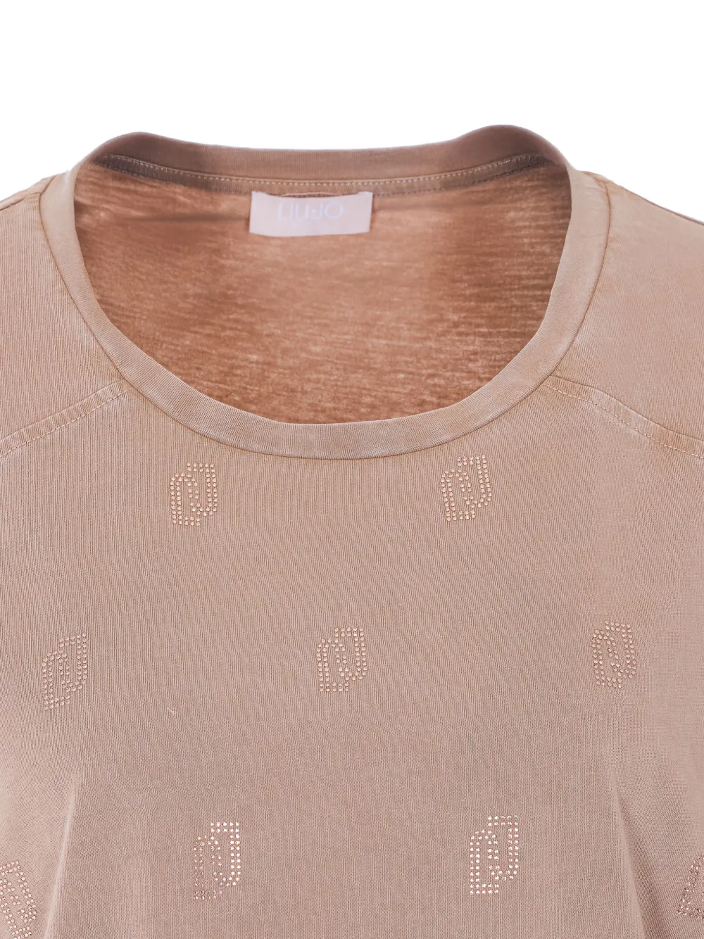 LIU JO T-shirt met stras detail Roze