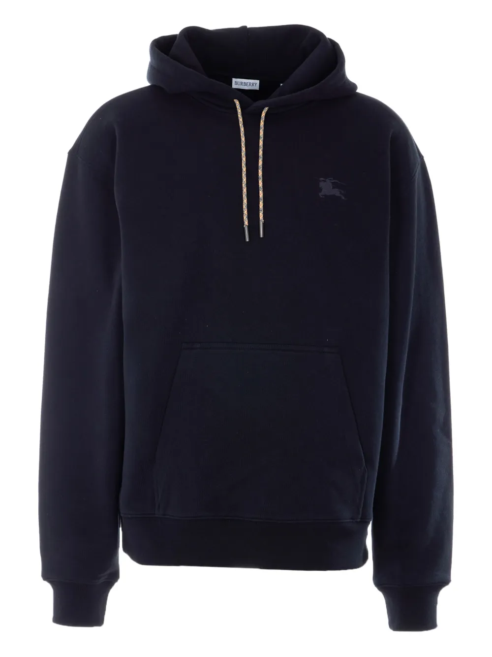 Burberry embroidered knight stamp hoodie - Blu