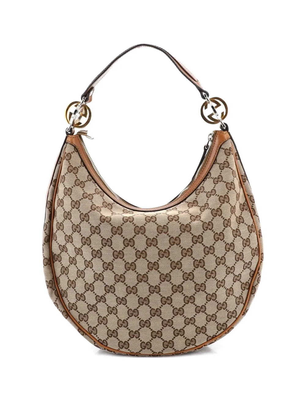 Gucci Pre-Owned Twins GG Canvas Medium hobo bag - Braun