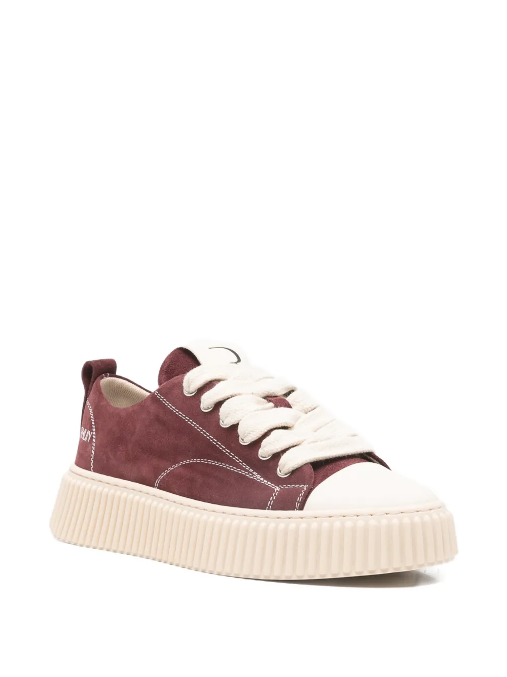  Rhun Lace-up Low-top Sneakers - Red 