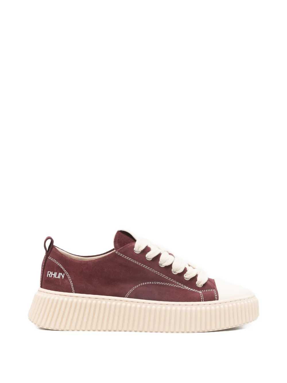 Rhun lace-up low-top sneakers - Rosso