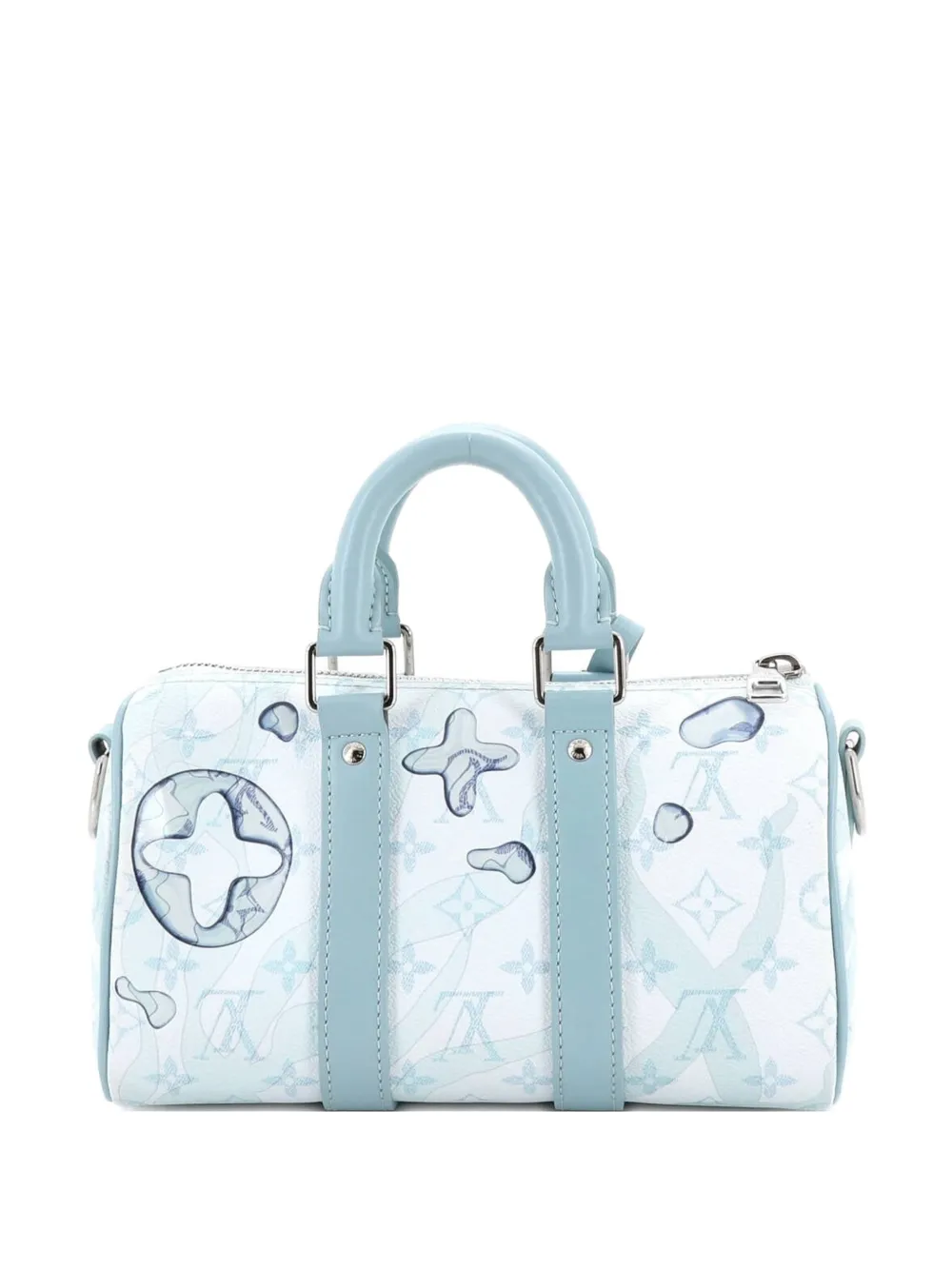 Louis Vuitton Pre-Owned Keepall Bandouliere Bag Limited Edition Aquagarden Monogram Canvas 25 crossbody bag - Blue