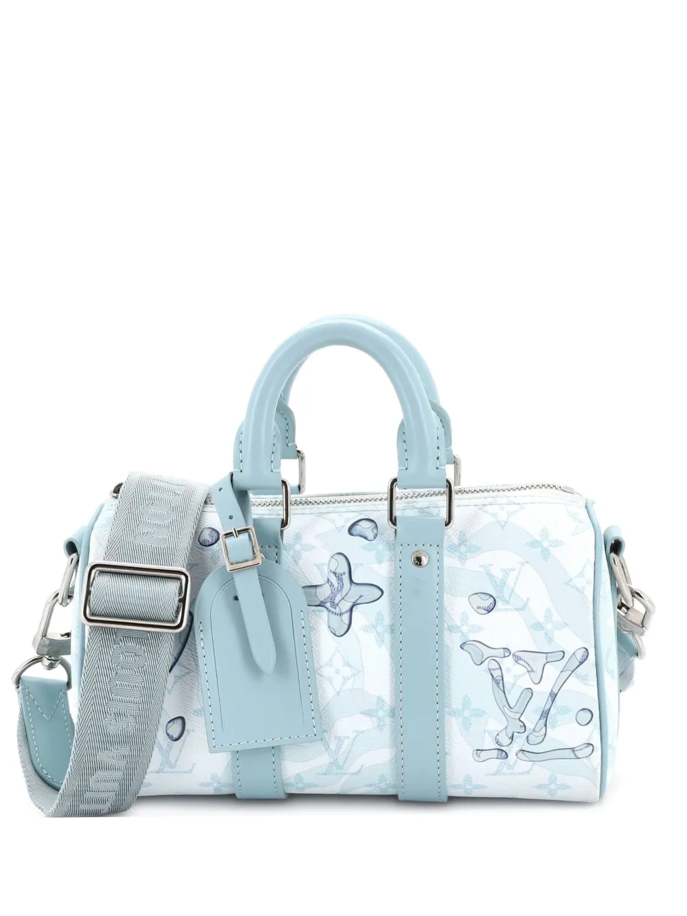 Louis Vuitton Pre-Owned Keepall Bandouliere Bag Limited Edition Aquagarden Monogram Canvas 25 crossbody bag - Blue