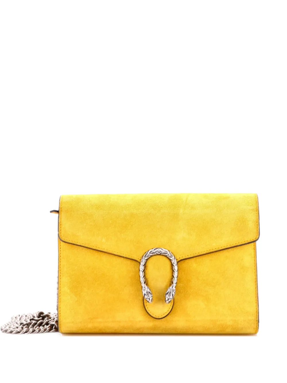 Gucci Pre-Owned Dionysus Chain Wallet Suede Small crossbody bag - Giallo
