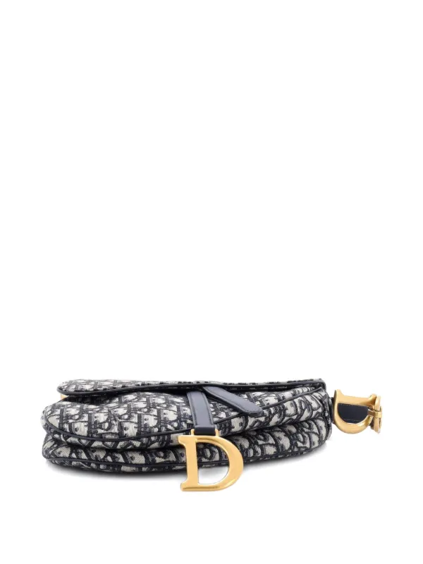 Christian Dior Pre-Owned サドル ハンドバッグ オブリーク キャンバス