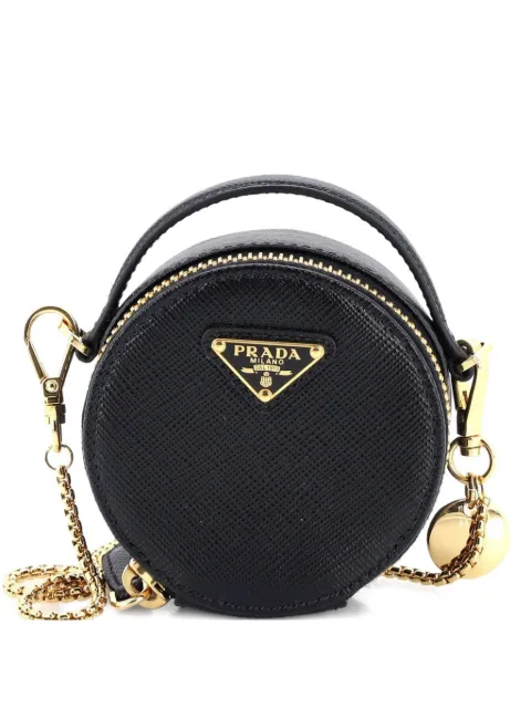 Prada Pre-Owned Top Handle Pouch Saffiano Leather Mini crossbody bag